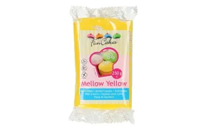 Sárga hengerelt fondant Mellow Yellow (színes fondant) 250 g - FunCakes #1147159