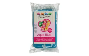 Marcipán kék - Aqua Blue 250 g - FunCakes #253615