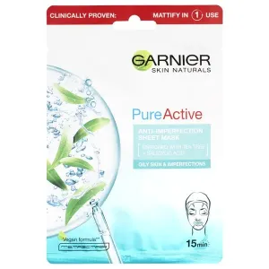 Garnier Hidratáló szövetmaszk a tökéletlenségek ellen, teafával és szalicilsavval dúsítva Skin Naturals Pure Active 23 g