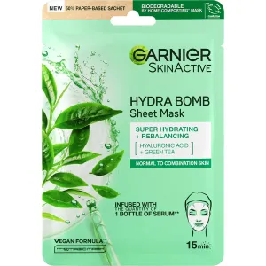 Garnier Szuper hidratáló tisztító arcmaszk zöld teával Moisture + Freshness (Tissue Super Hydrating & Purifying mask) 28 g