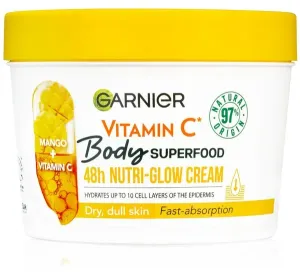 Garnier Világosító testápoló krém száraz bőrre + Body Superfood Mango + Vitamin C (Glow Cream) 380 ml