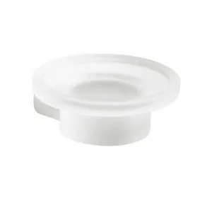 GEDY PI1102 Pirenei szappantartó, fehér matt/tejesüveg