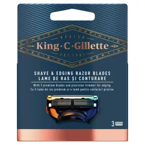 Gillette Borotvabetét King (Shave & Edging Razor Blades) 3 db
