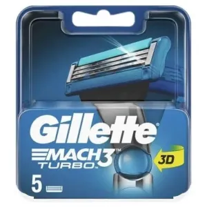 Gillette Pótfej Gillette Mach3 Turbo 3D 5 db