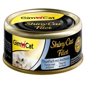 12x70g GimCat ShinyCat tonhal & szardella nedves macskatáp