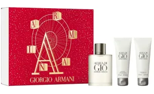 Giorgio Armani Acqua Di Gio Pour Homme - EDT 100 ml + tusfürdő 75 ml + borotválkozás utáni balzsam 75 ml