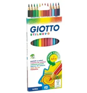Színes ceruzák GIOTTO - 12 szín (színes ceruzák GIOTTO STILNOVO)