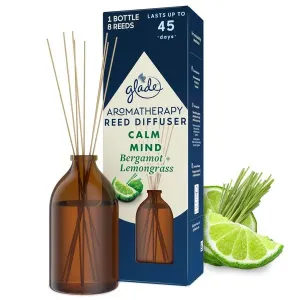 Glade Aroma diffúzor bergamott és citromfű illatával Aromatherapy Reed Calm Mind 80 ml