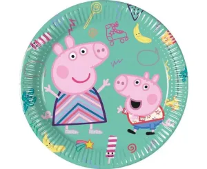 Papír tányérok Pepa malac - Peppa Pig - 20 cm, 8 db - GoDan