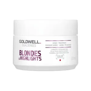 Goldwell Regeneráló maszk a sárga hajszín semlegesítésére Dualsenses Blondes & Highlights (60 Sec Treatment) 500 ml