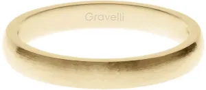 Gravelli Aranyozott nemesacél gyűrű Precious GJRWYGX106 50 mm