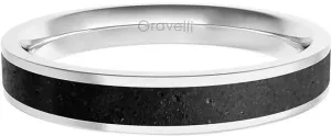 Gravelli Acélgyűrű betonnal Fusion Thin acél/antracit GJRWSSA101 53 mm