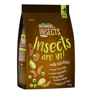 1,5kg Greenwoods Insects rovarok, sárgarépa, borsó & bab száraz kutyatáp #1179298