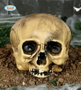 Műanyag koponya dekoráció, 20 cm - Halloween - GUIRCA