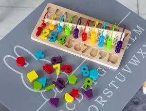 Gyönyörű fa számológép gyerekeknek