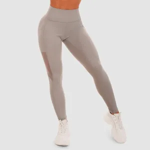 Mesh Panel női leggings Grey - GymBeam