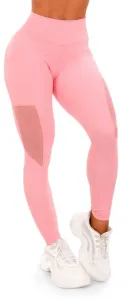GymBeam Női leggings Mesh Panel Pink L