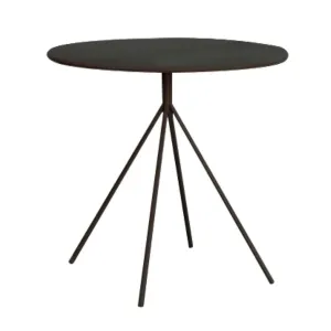 Asztal Fondi 80 Mdf/Acél – Fekete Mat