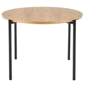Asztal Morgan 120 Mdf/Acél – Tölgy Aranysárga/Fekete
