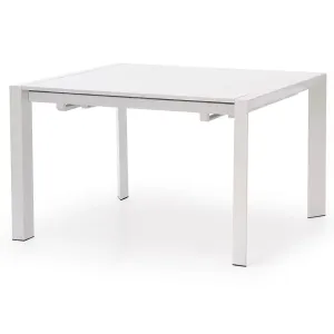 Asztal Stanford 130/210 Mdf/Acél – Fehér