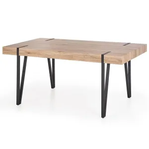 Asztal Yohann 170 Mdf/Acél – Tölgy San Remo/Fekete