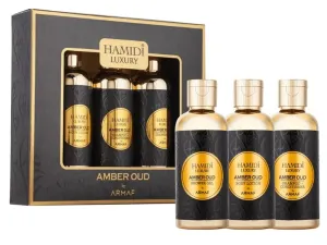Hamidi Luxury Amber Oud - tusfürdő 95 ml + testápoló 95 ml + sampon és balzsam (2 az 1-ben) 95 ml