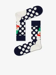 Happy Socks Jumbo Snowman Zokni Kék #957077