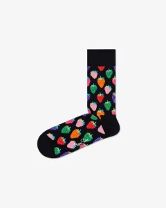 Happy Socks Strawberry Zokni Fekete Többszínű