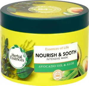 Herbal Essence Tápláló és simító maszk száraz hajra Avocado Oil & Aloe (Intensive Mask) 450 ml