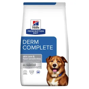 12kg Hill’s Prescription Diet Canine Derm Complete rizs & tojás száraz kutyatáp