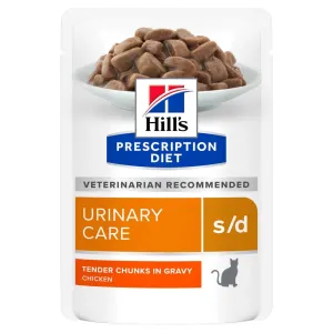 24x 85g Hill's Prescription Diet s/d Urinary Care csirke macskatáp