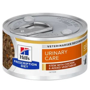 24x82g Hill´s Prescription Diet c/d Multicare Urinary Care csirke & zöldség nedves macskatáp