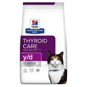 2x3kg Hill's Prescription Diet y/d Thyroid Care száraz macskatáp