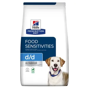 2x4kg Hill's Prescription Diet d/d Food Sensitivities kacsa & rizs száraz kutyatáp