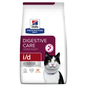 2x8kg Hill's Prescription Diet i/d Digestive Care csirke száraz macskatáp