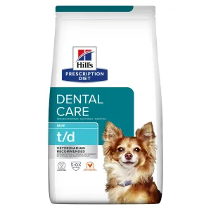 Hill's Prescription Diet t/d Mini Dental Care csirke kutyatáp - 2 x 3 kg
