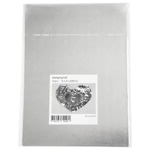 Alumínium fólia dombornyomásra - 10 db (bélyegző fólia)