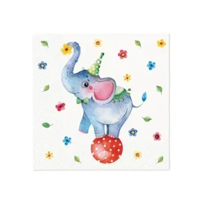 Decoupage szalvéták - Circus Elephant  - 1db