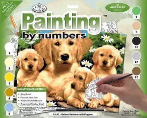 Kreatív festőkészlet A3 - kutyák (festés számok szerint)