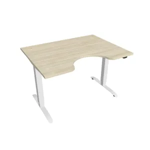 Hobis Motion Ergo elektromosan állítható magasságú íróasztal - 2 szegmensű, standard vezérléssel Szélesség: 120 cm, Szerkezet színe: fehér RAL 9016, … #458860