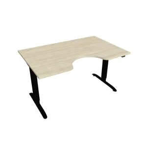 Hobis Motion Ergo elektromosan állítható magasságú íróasztal - 2 szegmensű, standard vezérléssel Szélesség: 140 cm, Szerkezet színe: fekete RAL 9005,…