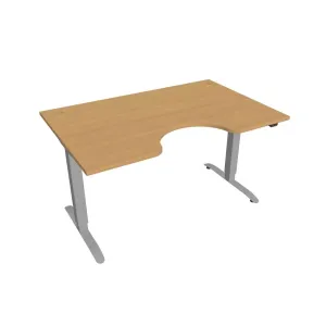 Hobis Motion Ergo elektromosan állítható magasságú íróasztal - 2 szegmensű, standard vezérléssel Szélesség: 140 cm, Szerkezet színe: szürke RAL 9006,…