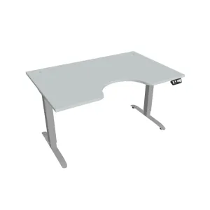 Hobis Motion Ergo elektromosan állítható magasságú íróasztal - 2M szegmensű, memória vezérléssel Szélesség: 140 cm, Szerkezet színe: szürke RAL 9006,…