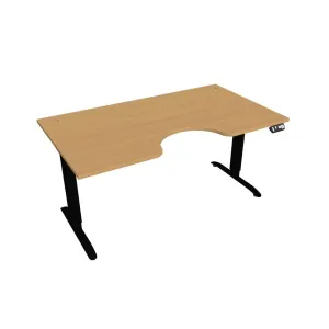 Hobis Motion Ergo elektromosan állítható magasságú íróasztal - 2M szegmensű, memória vezérléssel Szélesség: 160 cm, Szerkezet színe: fekete RAL 9005,…