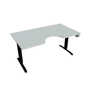 Hobis Motion Ergo elektromosan állítható magasságú íróasztal - 2M szegmensű, memória vezérléssel Szélesség: 160 cm, Szerkezet színe: fekete RAL 9005,…