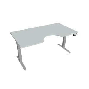 Hobis Motion Ergo elektromosan állítható magasságú íróasztal - 2M szegmensű, memória vezérléssel Szélesség: 160 cm, Szerkezet színe: szürke RAL 9006,…