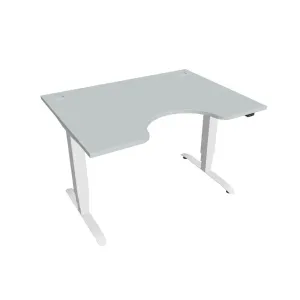 Hobis Motion Ergo elektromosan állítható magasságú íróasztal - 3 szegmensű, standard vezérléssel Szélesség: 120 cm, Szerkezet színe: fehér RAL 9016, … #459034