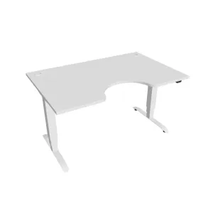 Hobis Motion Ergo elektromosan állítható magasságú íróasztal - 3 szegmensű, standard vezérléssel Szélesség: 140 cm, Szerkezet színe: fehér RAL 9016, … #459050