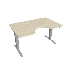 Hobis Motion Ergo elektromosan állítható magasságú íróasztal - 3 szegmensű, standard vezérléssel Szélesség: 140 cm, Szerkezet színe: szürke RAL 9006,… #459063