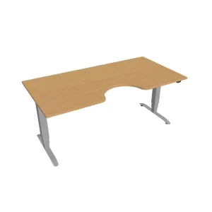 Hobis Motion Ergo elektromosan állítható magasságú íróasztal - 3 szegmensű, standard vezérléssel Szélesség: 180 cm, Szerkezet színe: szürke RAL 9006,… #459107